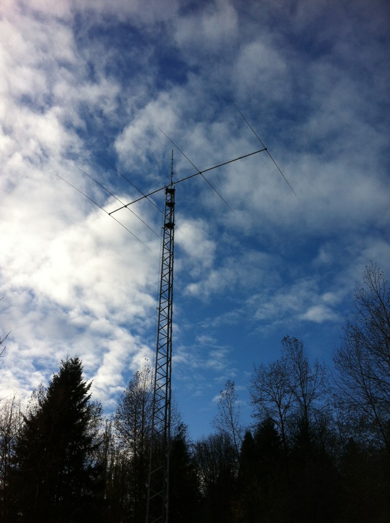 Tower 3 with 5-element 20m beam antenna.